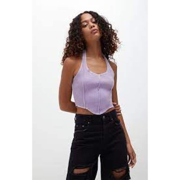 PacSun Tops - Milk It Whip Halter Crop Pacsun Purple Tank Top